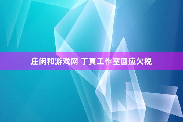 庄闲和游戏网 丁真工作室回应欠税